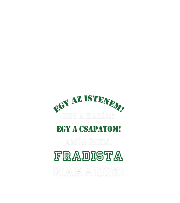 Fradista drukker minta fehér pólón