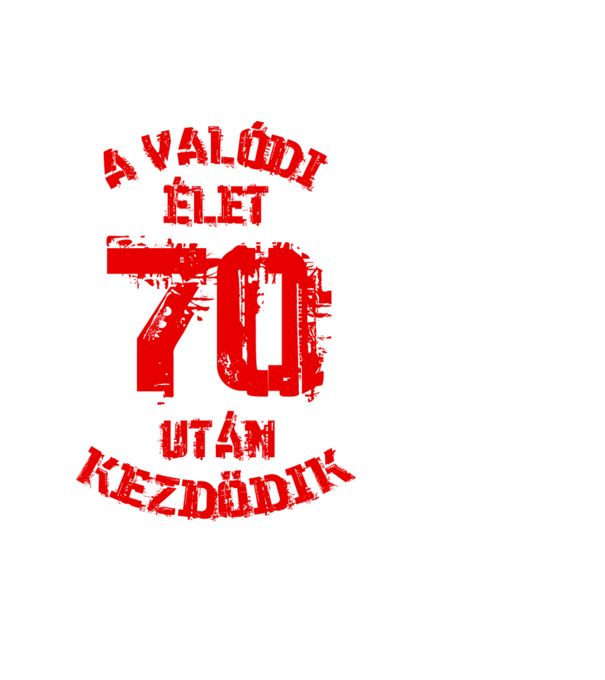 Valódi élet 70 színezhető minta fehér pólón