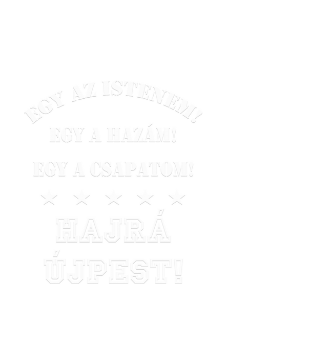 Újpesti drukker minta fekete pólón