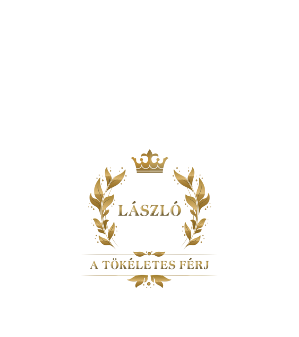 László minta fekete pólón