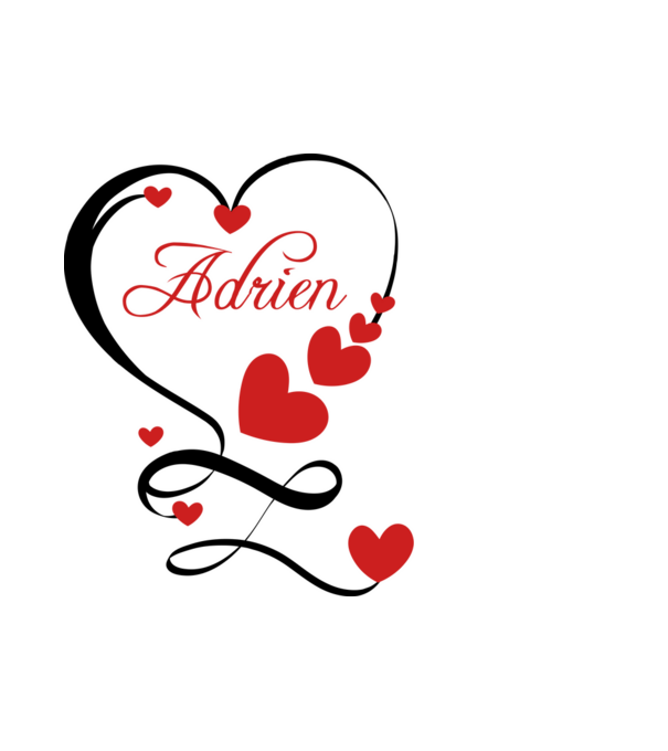 Adrien minta fehér pólón