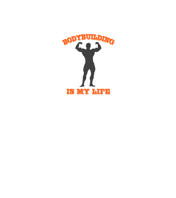 Body Building minta fehér pólón