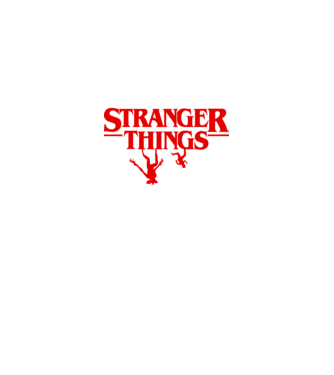 Stranger Things 07 minta fekete pólón