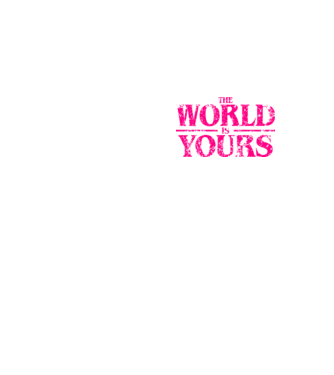 The World is Yours destroy minta neonsárga pólón