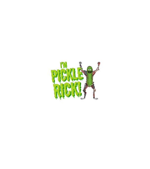 Pickle Rick! minta fekete pólón