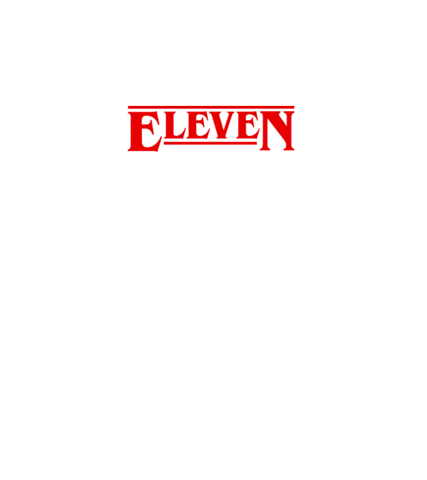 Eleven minta fekete pólón