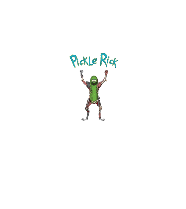 Pickle Rick! v2 minta farmerkék pólón