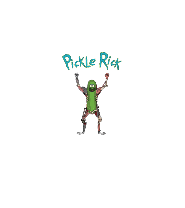 Pickle Rick! v2 minta fekete pólón