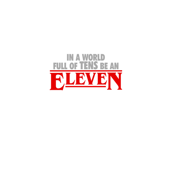 Be an Eleven 02 minta fekete pólón
