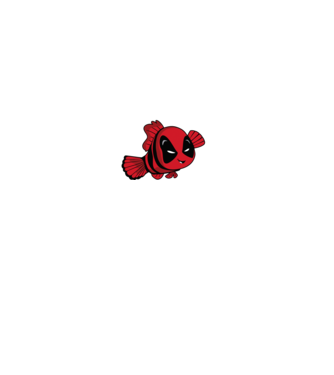 Nemo Deadpool vicces minta minta fekete pólón