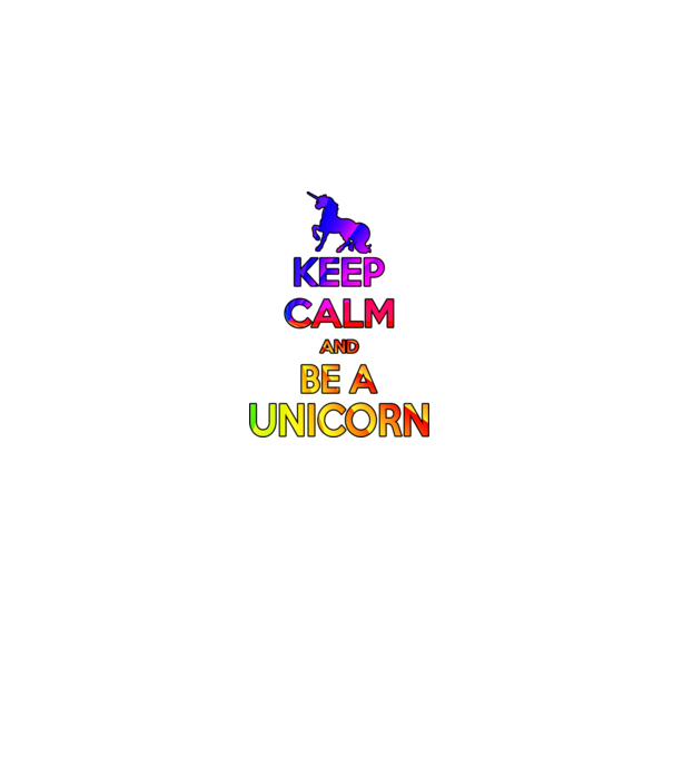 Keep calm and be a unicorn minta szürke pólón