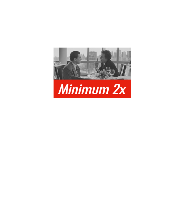 Minimum 2x - Wall street farkasai minta fehér pólón