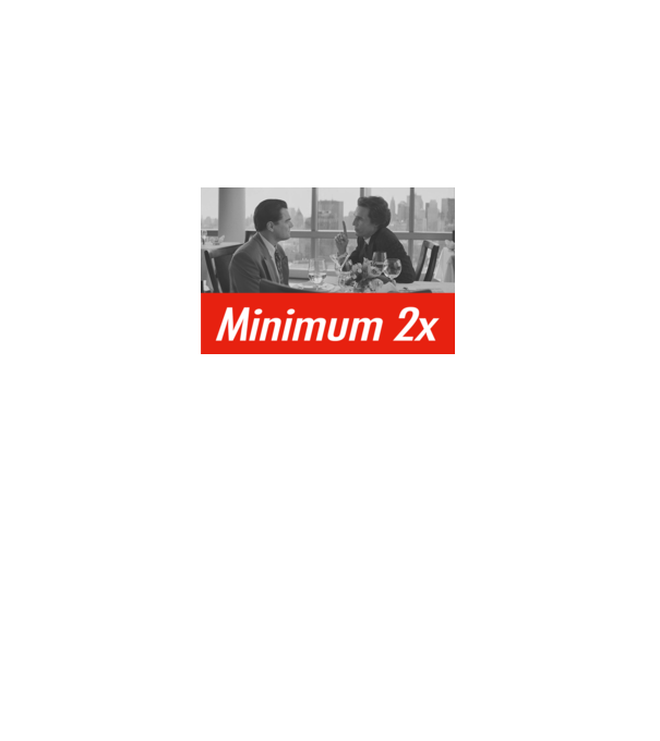Minimum 2x - Wall street farkasai minta fehér pólón