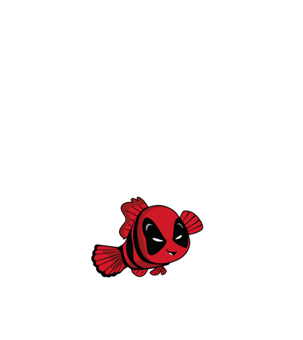 Nemo Deadpool vicces minta minta fekete pólón