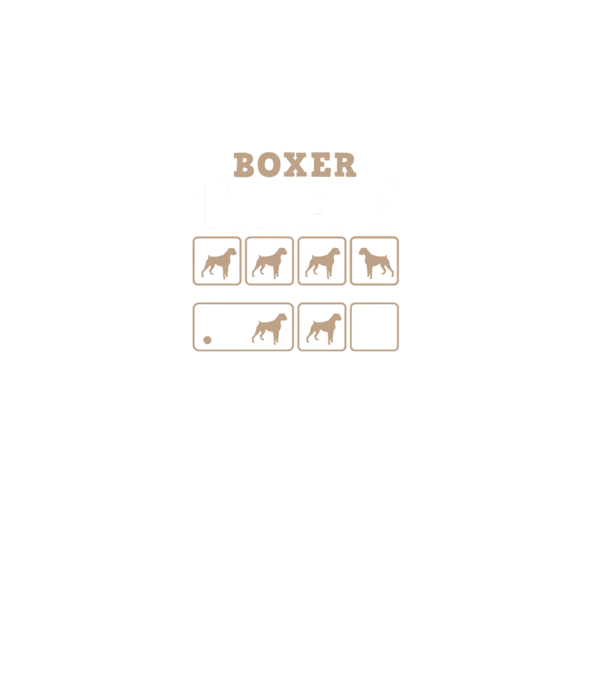 Boxer tricks 2 minta fekete pólón