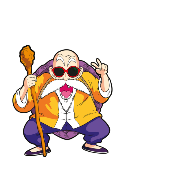 Dragonball - Zseniális Teknős minta fekete pólón