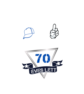 Ez a srác hivatalosan is 70 éves lett, Születésnapi minta (11) minta fehér pólón