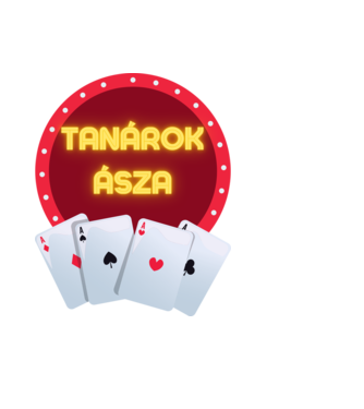 tanárok ásza minta fekete pólón