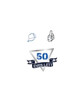 Ez a srác hivatalosan is 50 éves lett, Születésnapi minta (7) minta fekete pólón