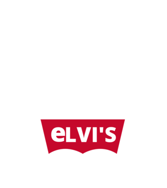 ELVI'S Márkaparódia minta világos rózsaszín pólón