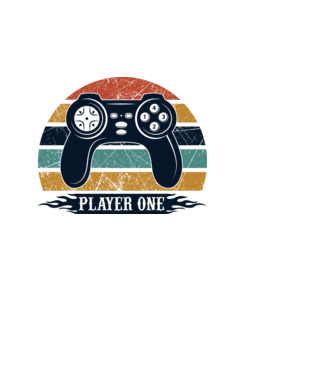Gamer minta minta világoskék pólón