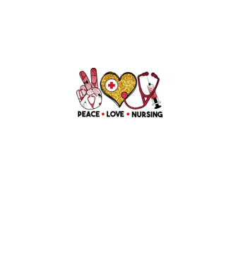 Peace.love minta fehér pólón