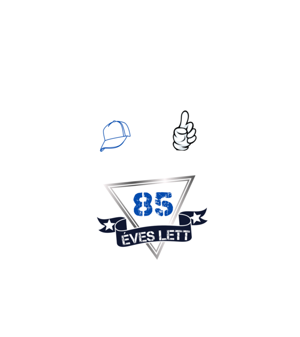 Ez a srác hivatalosan is 85 éves lett, Születésnapi minta (14) minta fekete pólón
