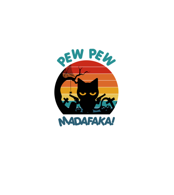Pew Pew Madafakas minta fekete pólón