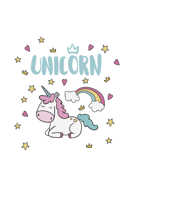 unicornis minta világoskék pólón