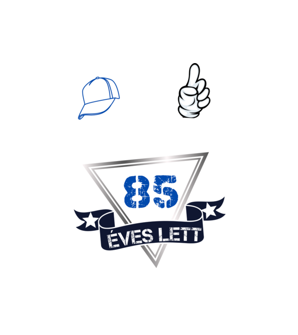 Ez a srác hivatalosan is 85 éves lett, Születésnapi minta (14) minta fehér pólón