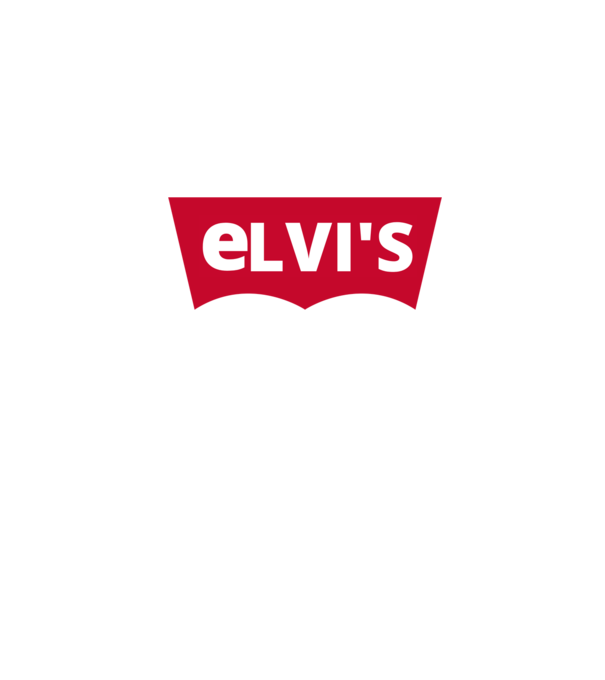 ELVI'S Márkaparódia minta szürke pólón