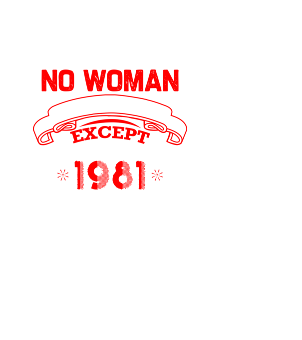 1981 Születésnapi póló minta fekete pólón