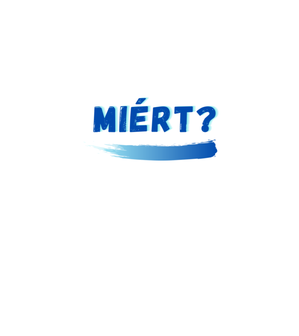 Miért? párós póló Férfi minta farmerkék pólón