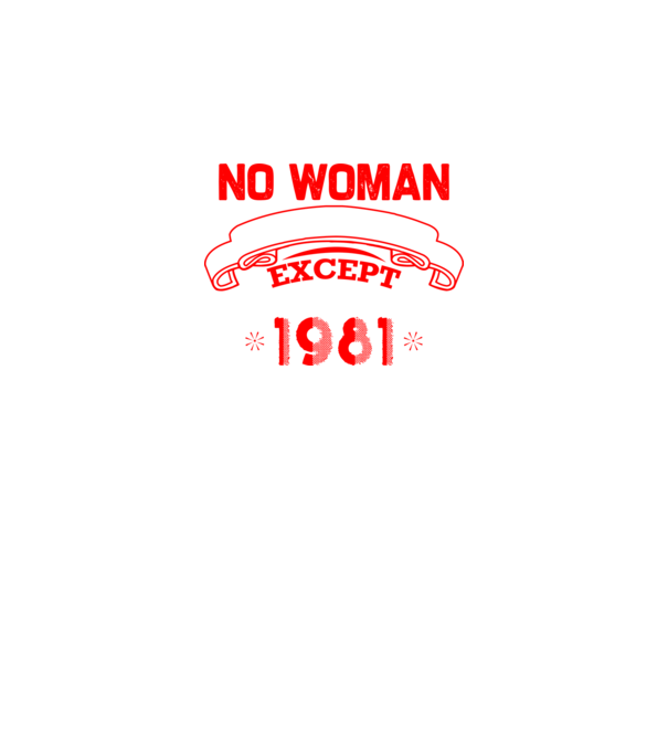 1981 Születésnapi póló minta fekete pólón