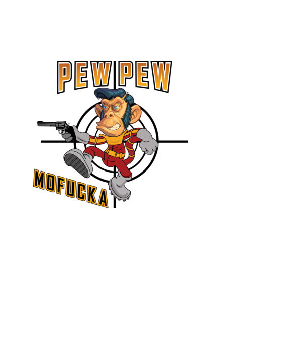 Pew Pew Madafakas minta világoskék pólón
