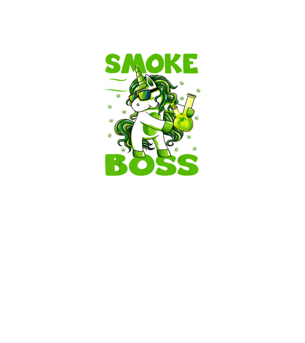 Unikornis SMOKE boss minta fekete pólón