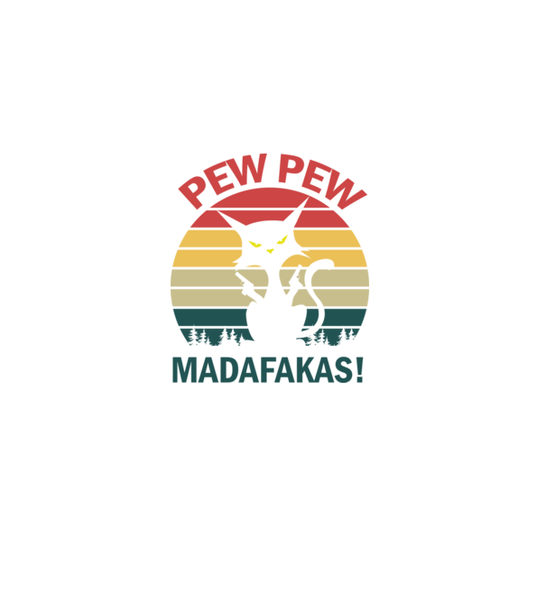 Pew Pew Madafakas minta fekete pólón