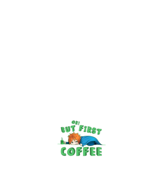 Coffee boy minta fehér pólón