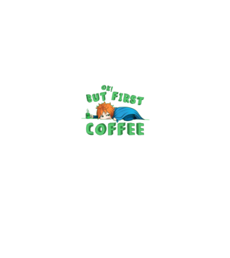 Coffee boy minta türkiz pólón