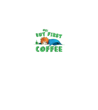 Coffee boy minta türkiz pólón