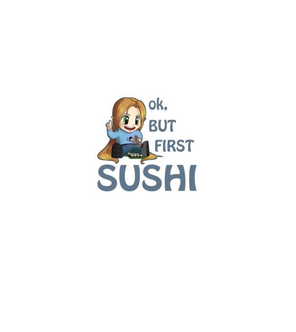 Sushi kid minta fekete pólón
