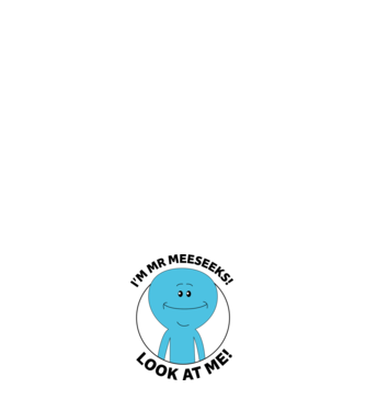 Mr Meeseeks minta világoskék pólón