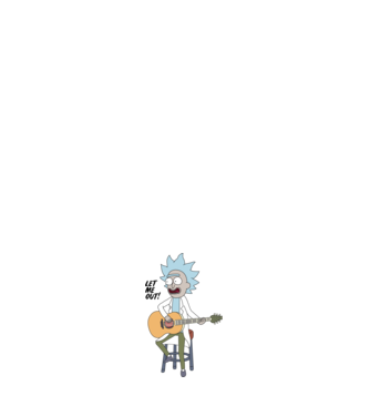 Tiny Rick minta világos rózsaszín pólón