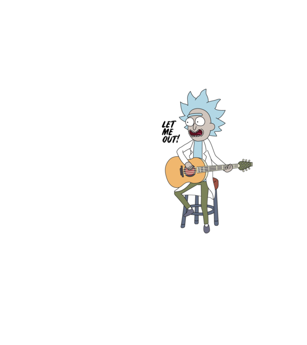 Tiny Rick minta neonsárga pólón