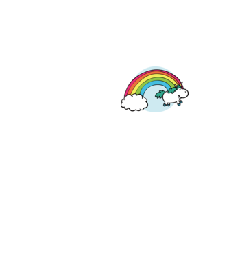 unicorn minta neonsárga pólón