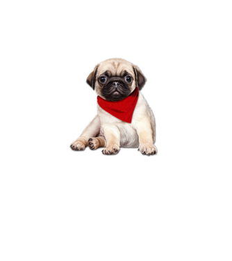 dog minta fehér pólón