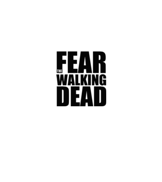 Fear_the_Walking_Dead-Logo minta fekete pólón