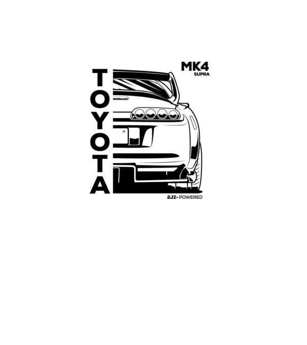 MK4Supra minta fehér pólón