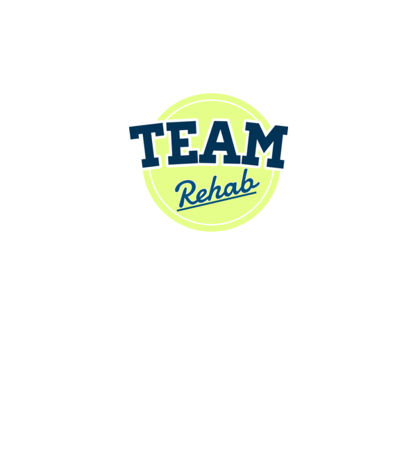 Team Rehab minta szürke pólón