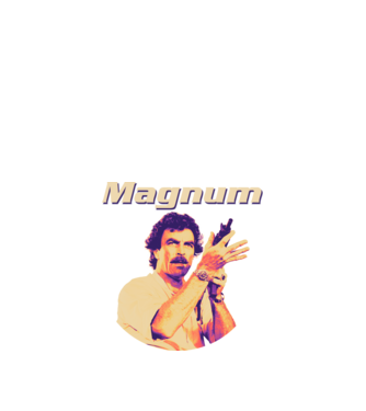 Magnum - színes minta homokszín pólón